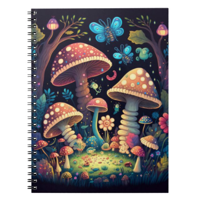 Cuaderno Mariposas de hongos mágicos (Frente)