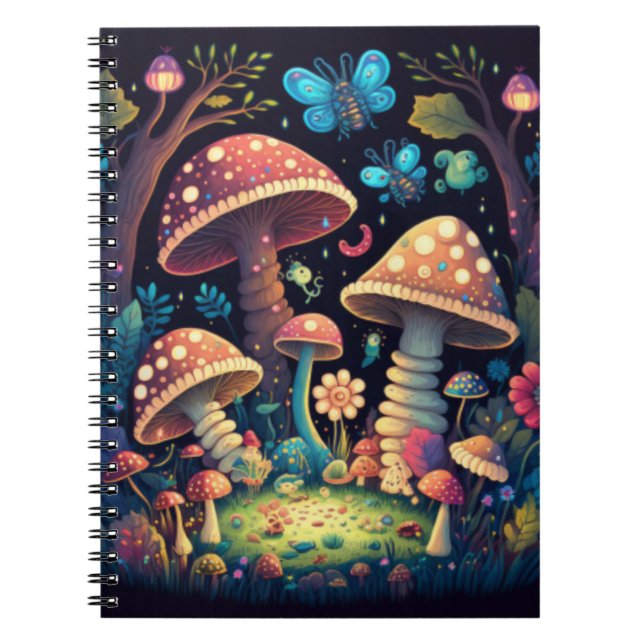 Cuaderno Mariposas de hongos mágicos (Frente)