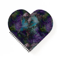 Mariposas de pavo real en morado por diseños de KA