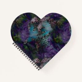 Cuaderno Mariposas de pavo real en morado por diseños de KA