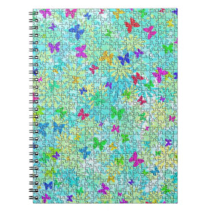 Cuaderno Mariposas de rompecabezas y dias coloridas por STa
