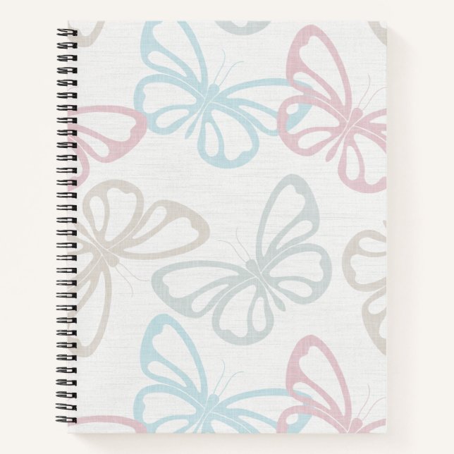 Cuaderno Mariposas dispersas (de gran escala) (Anverso)