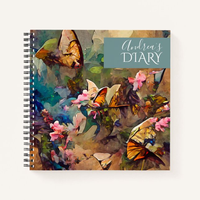Cuaderno Mariposas en el jardín (Anverso)