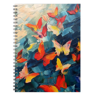 Cuaderno Mariposas en Movimiento – Vuelo Abstracto Expresiv