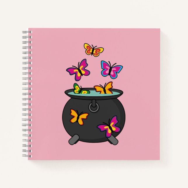 Cuaderno Mariposas mágicas de un Cauldron (Anverso)