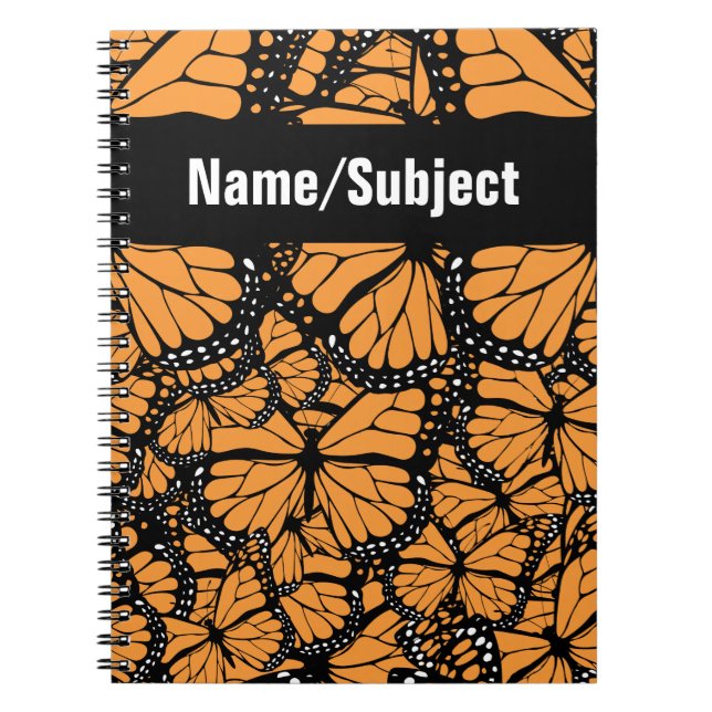 Cuaderno Mariposas monarca del personalizable (Frente)