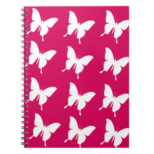 Cuaderno Mariposas monarcas rosadas