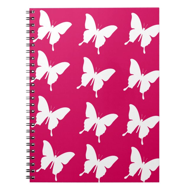 Cuaderno Mariposas monarcas rosadas (Frente)
