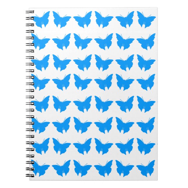 Cuaderno Mariposas negrita azul claro (Frente)