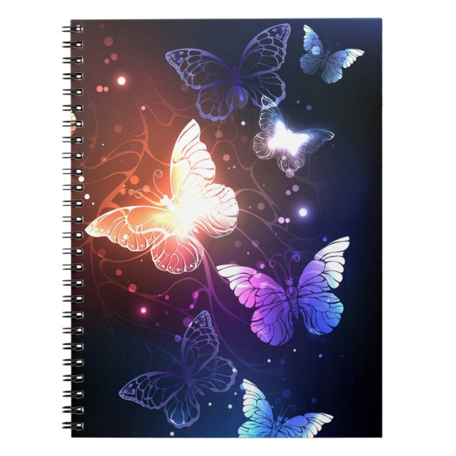 Cuaderno Mariposas nocturnas brillantes (Frente)