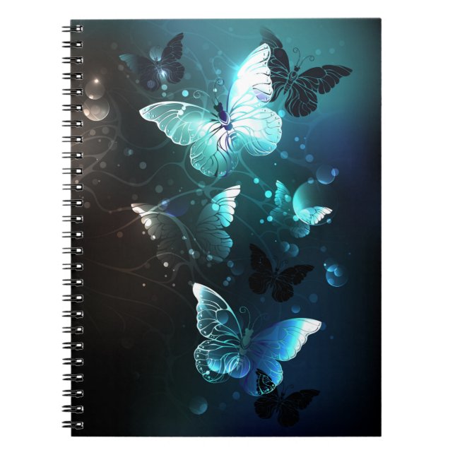 Cuaderno Mariposas nocturnas de menta (Frente)