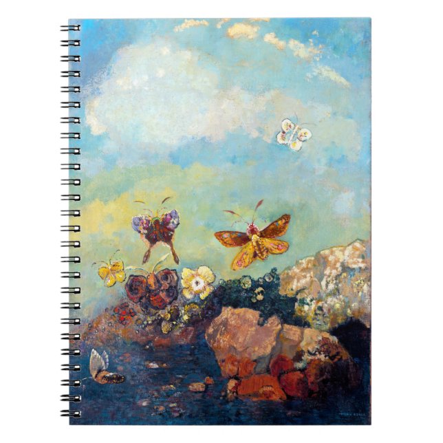 Cuaderno Mariposas por Odilon Redon, mariposa caprichosa (Frente)