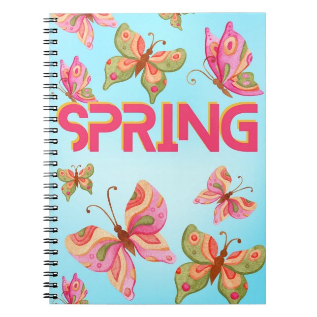 Cuaderno mariposas primaverales (Frente)