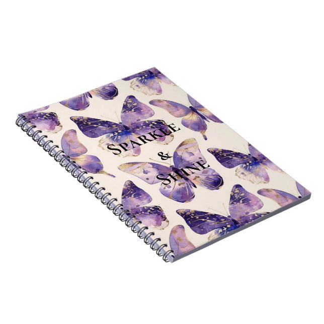 Cuaderno Mariposas púrpuras (Lado Derecho)