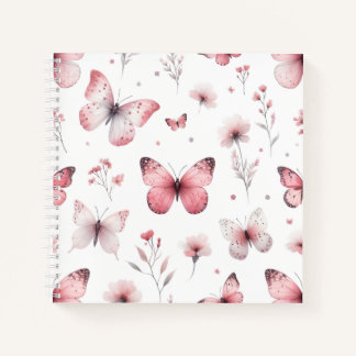 Cuaderno Mariposas Rosadas