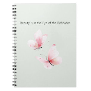 Cuaderno Mariposas Rosadas Mentoladas La Belleza Está En