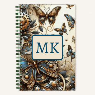 Cuaderno Mariposas Steampunk Vintage