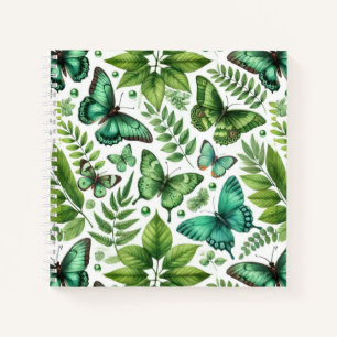 Cuaderno Mariposas Verde-Azuladas