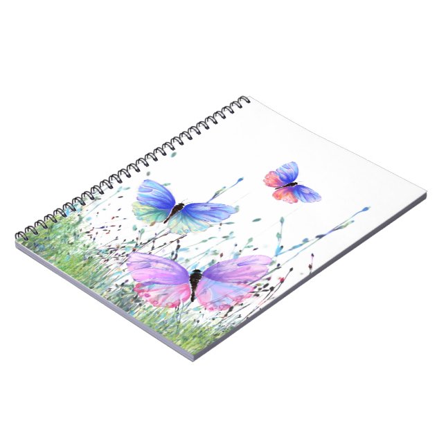Cuaderno Mariposas volando en la primavera de la Naturaleza (Lado Izquierdo)