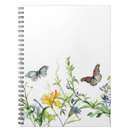 Cuaderno Mariposas y flores