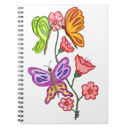 Cuaderno Mariposas y flores