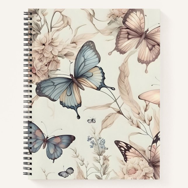 Cuaderno Mariposas y flores