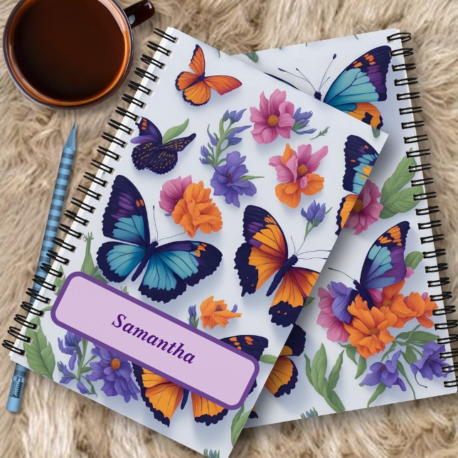 Cuaderno Mariposas y Flores Vibrantes  (Subido por el creador)