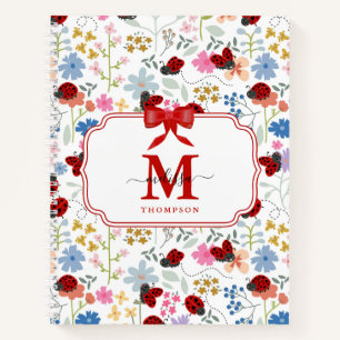 Cuaderno Mariquitas Lindas Flores Silvestres Floral Caprich