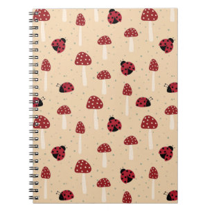 Cuaderno Mariquitas y Hongos Rojos