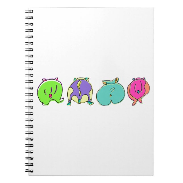 Cuaderno Marismas de Hamster coloridas (Frente)