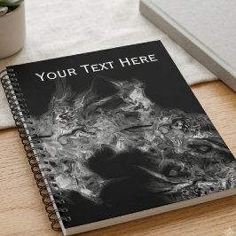 Cuaderno Mármol abstracto humo gris
