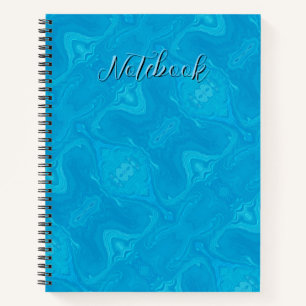 Cuaderno Mármol Azul Abstracto HP Lap Personalizado