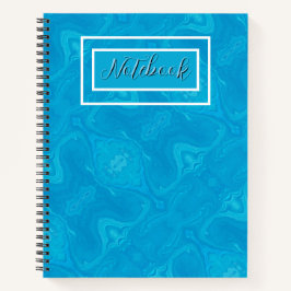 Cuaderno Mármol Azul Abstracto Personalizado HP Lap