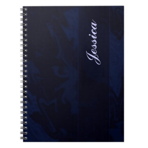 Cuaderno mármol azul marino