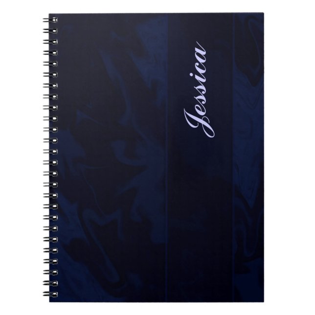 Cuaderno mármol azul marino (Frente)