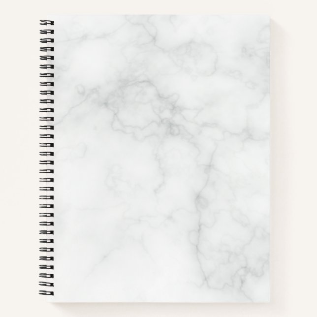 Cuaderno Mármol Blanco Moderno (Anverso)