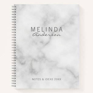 Cuaderno Mármol blanco moderno profesional