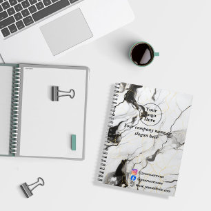 Cuaderno Mármol blanco y negro