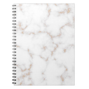 Cuaderno Mármol blanco y oro