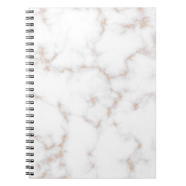 Cuaderno Mármol blanco y oro (Frente)