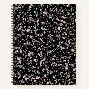 Cuaderno Mármol chips piedras formas piezas abstractas text