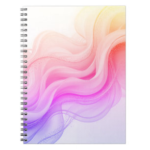 Cuaderno Mármol de remolino abstracto rosa