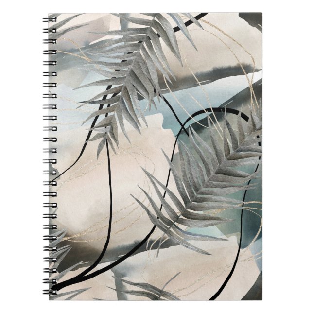 Cuaderno Mármol floral geométrico nórdico (Frente)