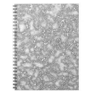 Cuaderno Mármol gris blanco elegante