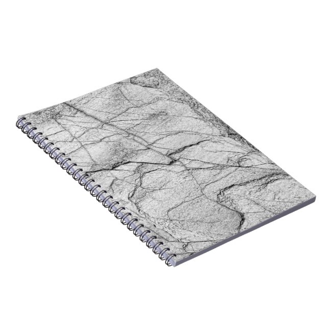 Cuaderno Mármol Gris Concreto Manchado (Lado Derecho)