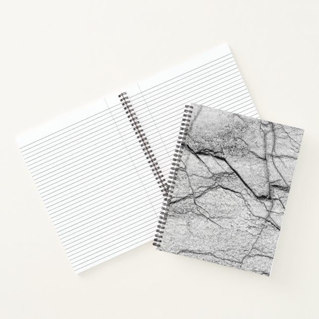 Cuaderno Mármol gris salpicado de hormigón (Interior)