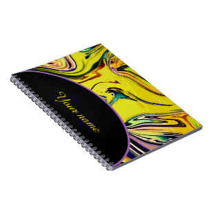 Cuaderno mármol impresionista personalizado