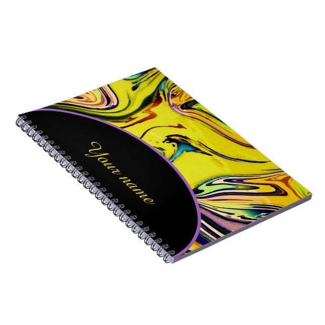 Cuaderno mármol impresionista personalizado (Lado Derecho)