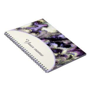 Cuaderno Mármol morado personalizado