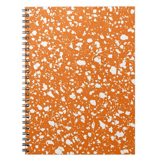 Cuaderno mármol naranja tangerina (Frente)